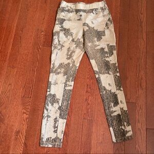 Philosophy faux leather Snake Print Leggings - Black and Cream